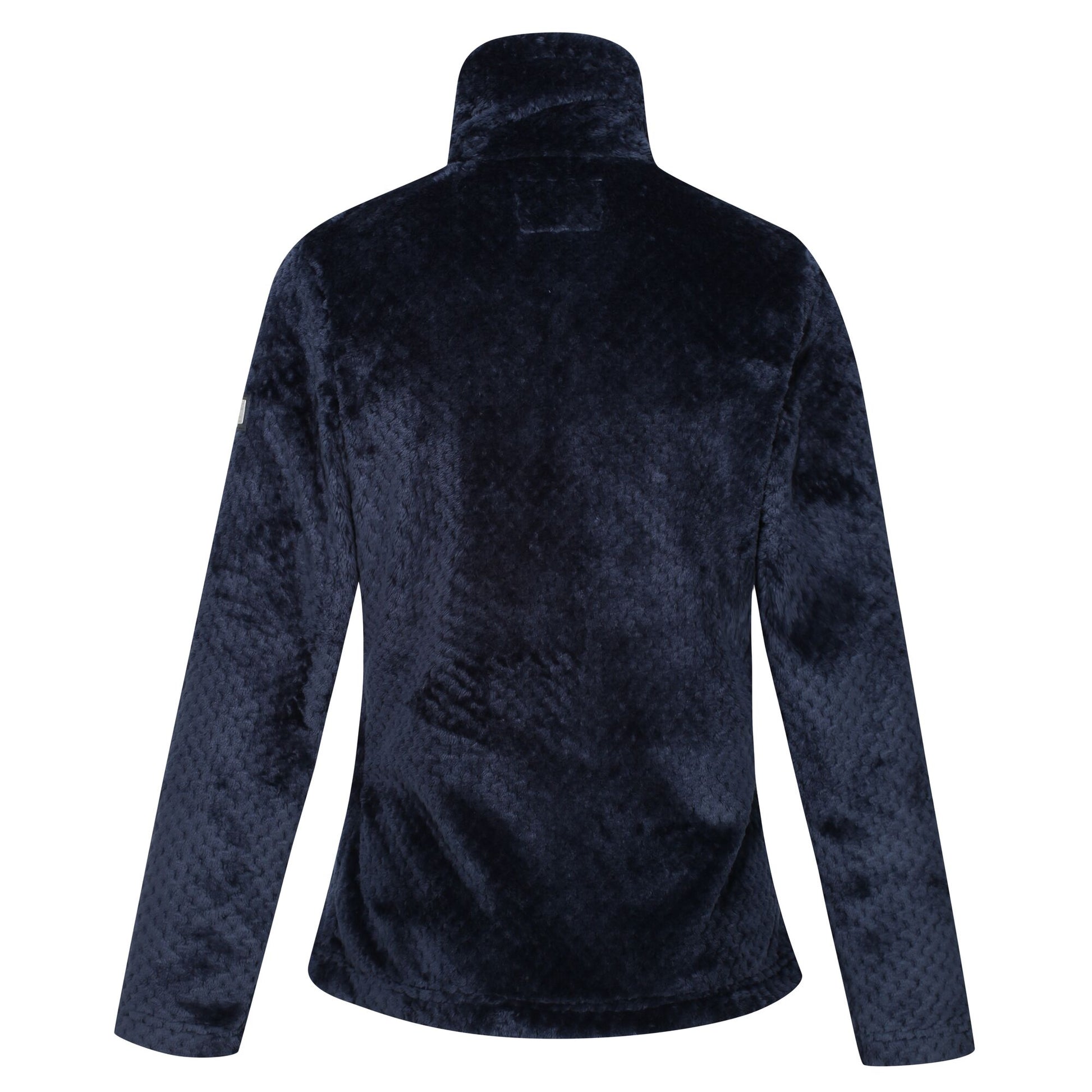 Navy - Close up - Regatta Womens-Ladies Hermilla Velour Full Zip Fleece