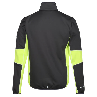 Ash-Lime Punch - Back - Regatta Mens Yare III Extol Stretch Soft Shell Jacket