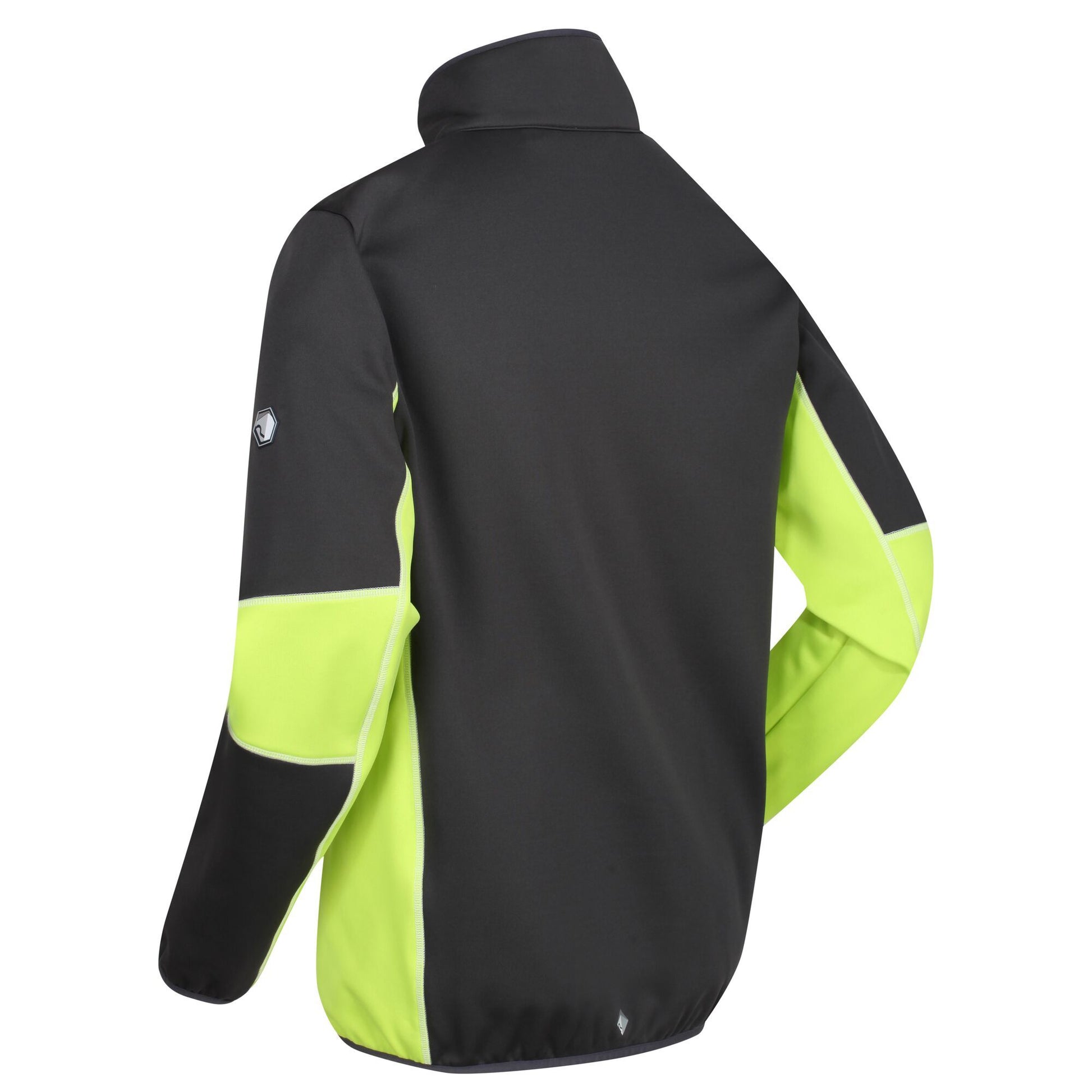 Ash-Lime Punch - Side - Regatta Mens Yare III Extol Stretch Soft Shell Jacket