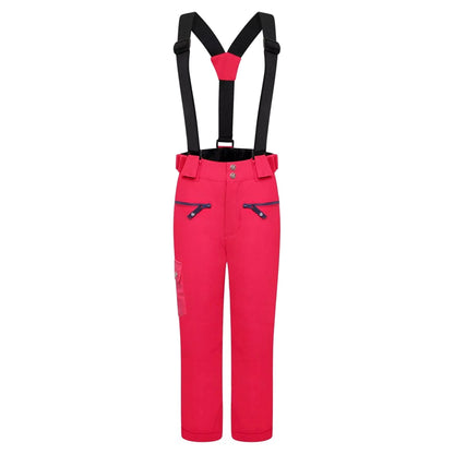 Virtual Pink-Geranium - Front - Dare 2B Childrens-Kids Timeout II Ski Trousers