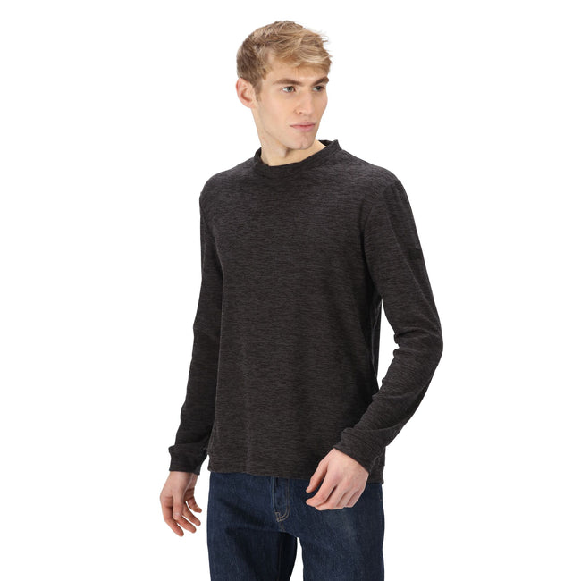 Dark Grey Marl - Side - Regatta Mens Leith Lightweight Sweatshirt