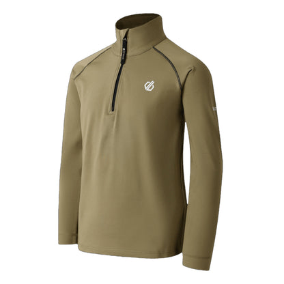 Martini Olive - Side - Dare 2B Childrens-Kids Consist II Thermal Top