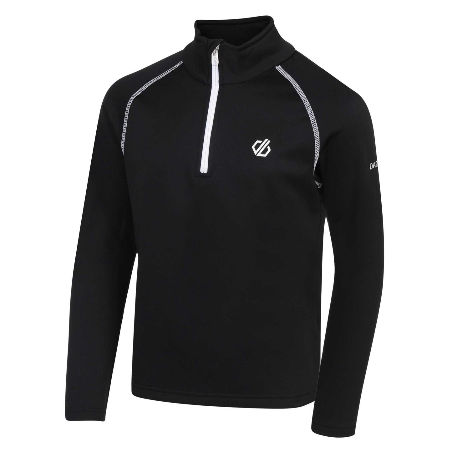 Black - Side - Dare 2B Childrens-Kids Consist II Thermal Top