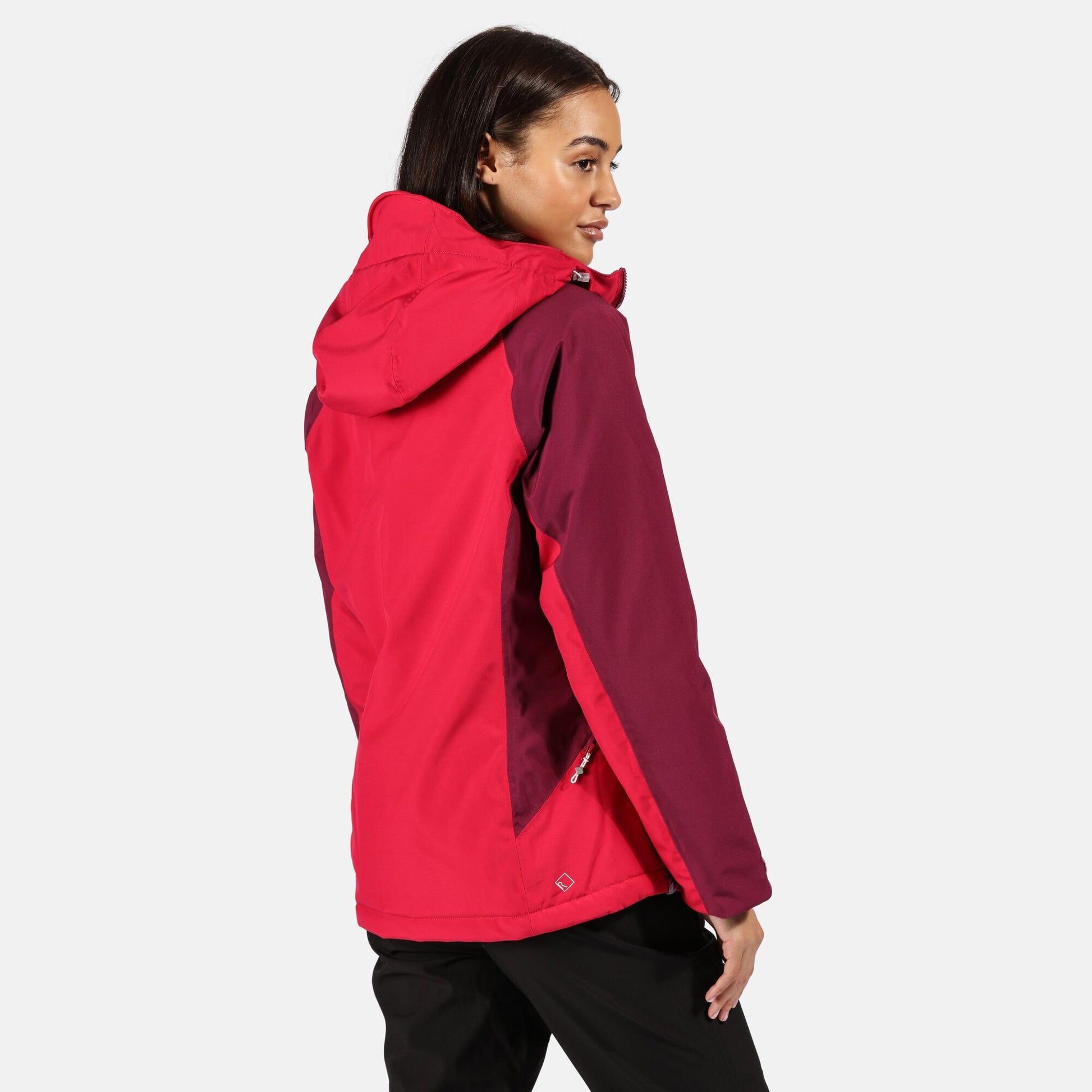 Dark Cerise-Purple Potion - Side - Regatta Womens-Ladies Highton Waterproof Padded Jacket