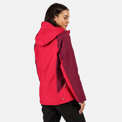 Dark Cerise-Purple Potion - Side - Regatta Womens-Ladies Highton Waterproof Padded Jacket