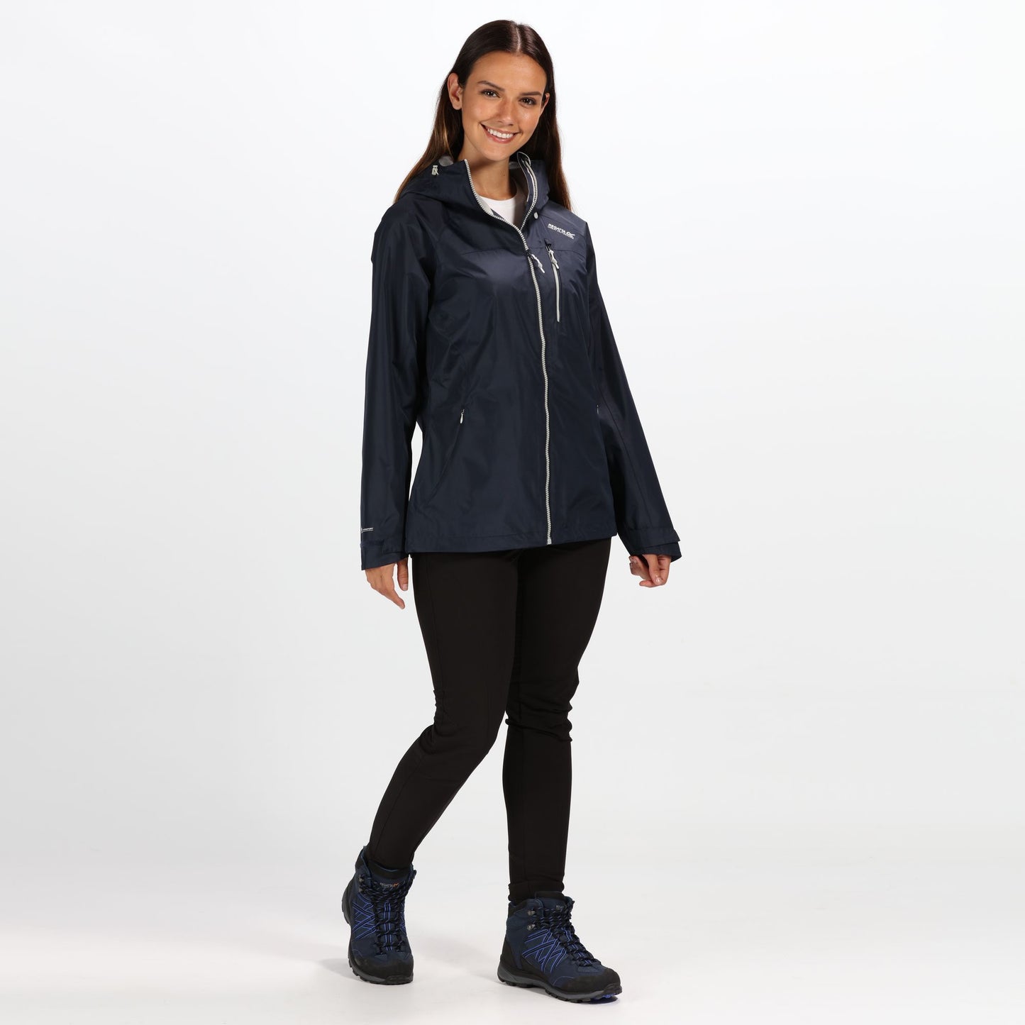 Navy - Back - Regatta Womens-Ladies Holtridge Waterproof Jacket