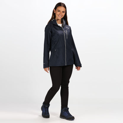Navy - Back - Regatta Womens-Ladies Holtridge Waterproof Jacket