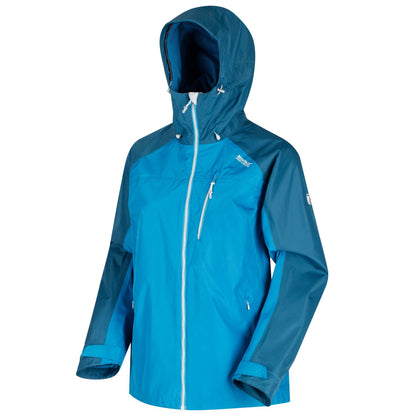 Blue Reef-Moroccan Blue - Lifestyle - Regatta Womens-Ladies Holtridge Waterproof Jacket