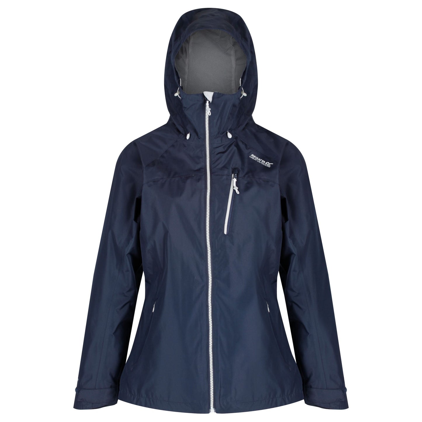 Navy - Front - Regatta Womens-Ladies Holtridge Waterproof Jacket