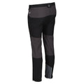 Black-Ash - Close up - Regatta Childrens-Kids Tech Mountain Hiking Trousers