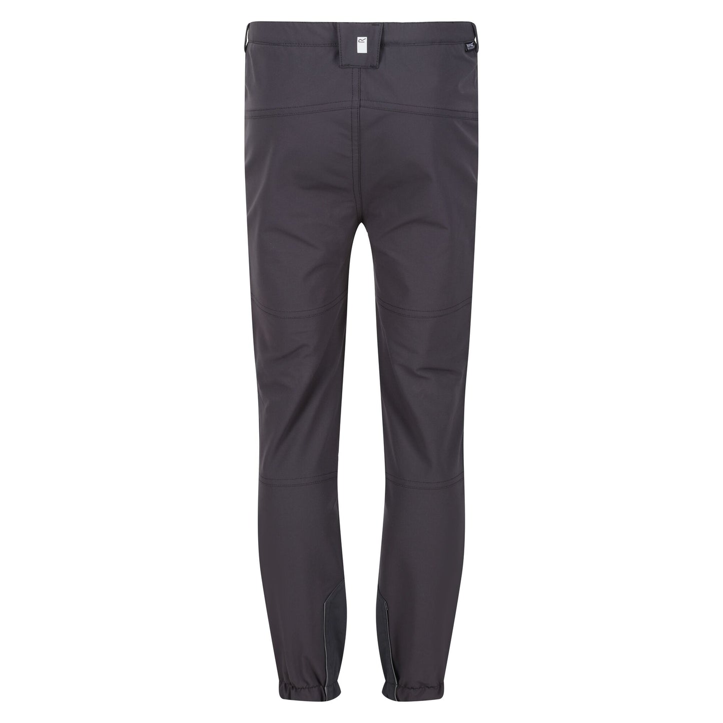 Seal Grey-Apricot Crush - Back - Regatta Childrens-Kids Tech Mountain Hiking Trousers