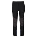 Black-Ash - Front - Regatta Childrens-Kids Tech Mountain Hiking Trousers