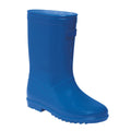 Nautical Blue - Front - Regatta Childrens-Kids Wenlock Wellington Boots