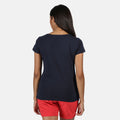 Navy - Side - Regatta Womens-Ladies Carlie T-Shirt