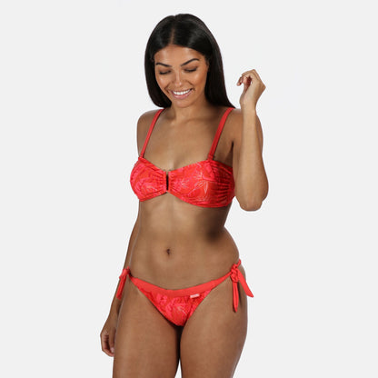 Red Sky Print - Back - Regatta Womens-Ladies Flavia Bikini Bottoms