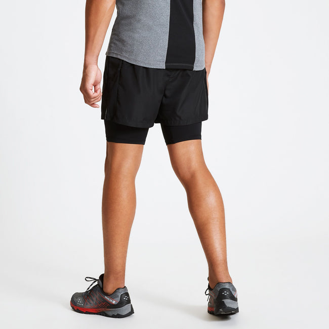Black - Side - Dare 2B Mens Recreate Gym Shorts