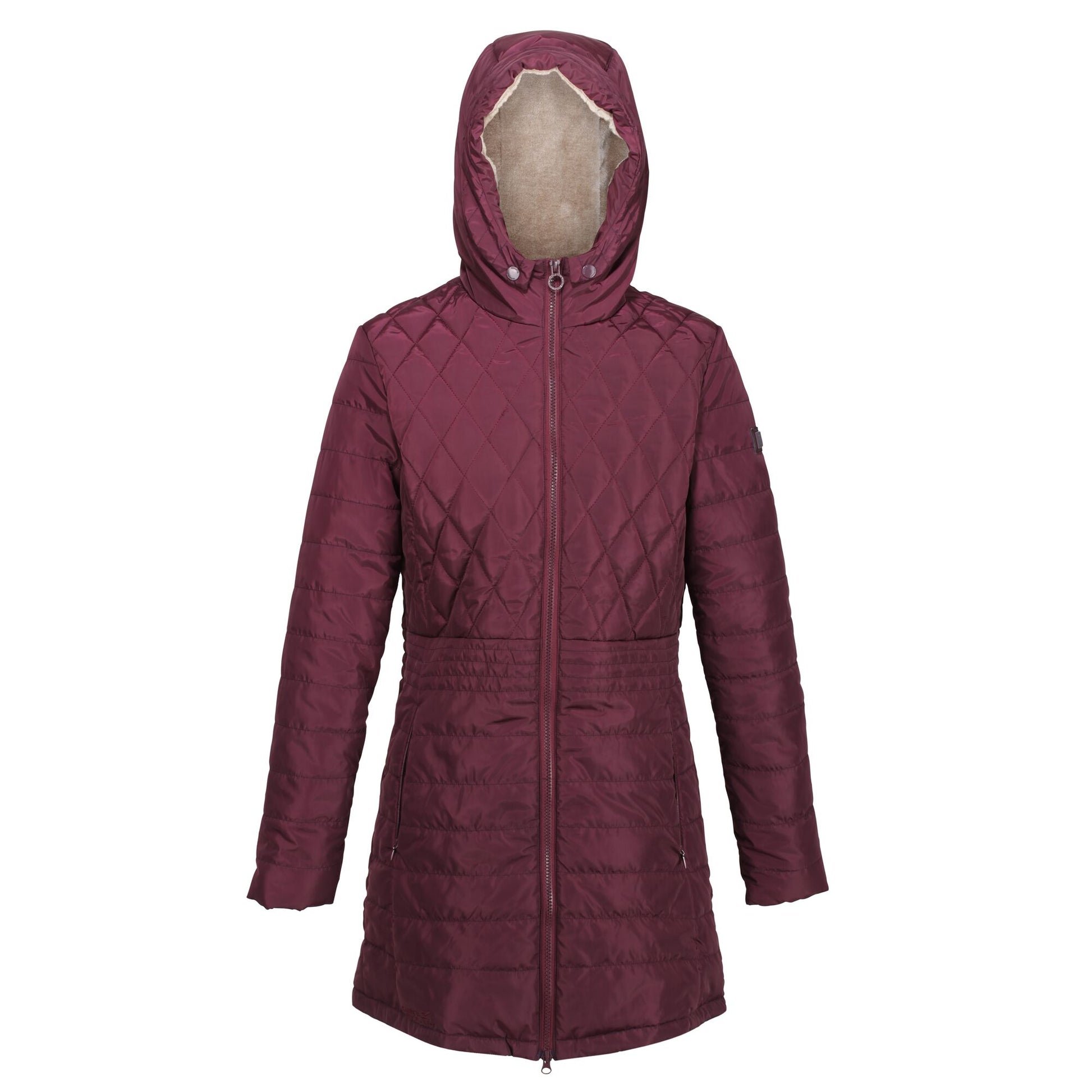 Dark Burgundy - Front - Regatta Womens-Ladies Parmenia Quilted Insulated Jacket