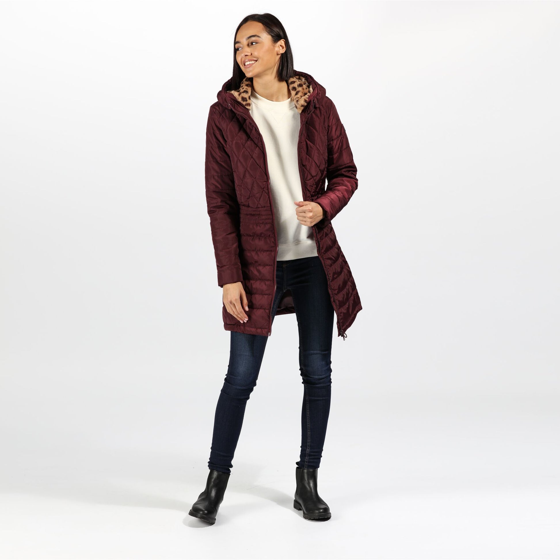 Dark Burgundy - Back - Regatta Womens-Ladies Parmenia Quilted Insulated Jacket