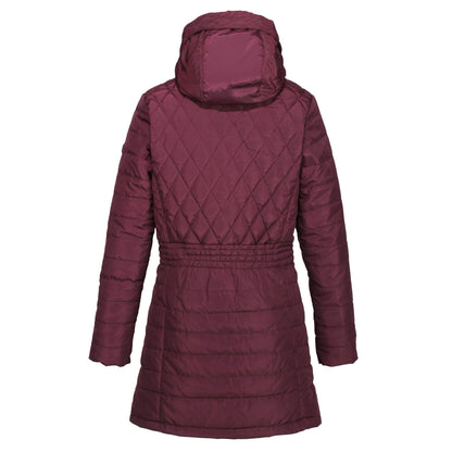 Dark Burgundy - Side - Regatta Womens-Ladies Parmenia Quilted Insulated Jacket