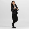 Black - Side - Regatta Professional Childrens-Kids Thermal Insulated Jacket