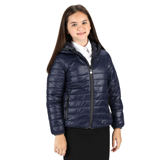 Navy - Front - Regatta Professional Childrens-Kids Thermal Insulated Jacket