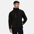 Black - Back - Regatta Mens Apex Soft Shell Jacket