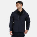 Navy - Back - Regatta Mens Apex Soft Shell Jacket