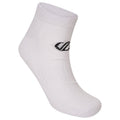 White - Front - Dare 2B Unisex Adult Essentials Ankle Socks (Pack of 2)
