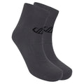 Ebony Grey - Side - Dare 2B Unisex Adult Essentials Ankle Socks (Pack of 2)