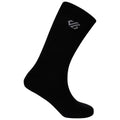 Black - Front - Dare 2B Unisex Adult Essentials Sports Ankle Socks (Pack of 3)