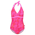 Pink Fusion - Front - Regatta Womens-Ladies Flavia Polka Dot One Piece Swimsuit