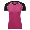 Active Pink-Black - Front - Dare 2B Womens-Ladies Fixate T-Shirt