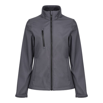 Seal Grey-Black - Front - Regatta Professional Womens-Ladies 3 Layer Membrane Soft Shell Jacket
