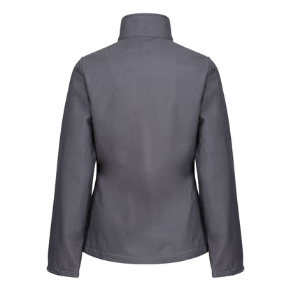 Seal Grey-Black - Back - Regatta Professional Womens-Ladies 3 Layer Membrane Soft Shell Jacket
