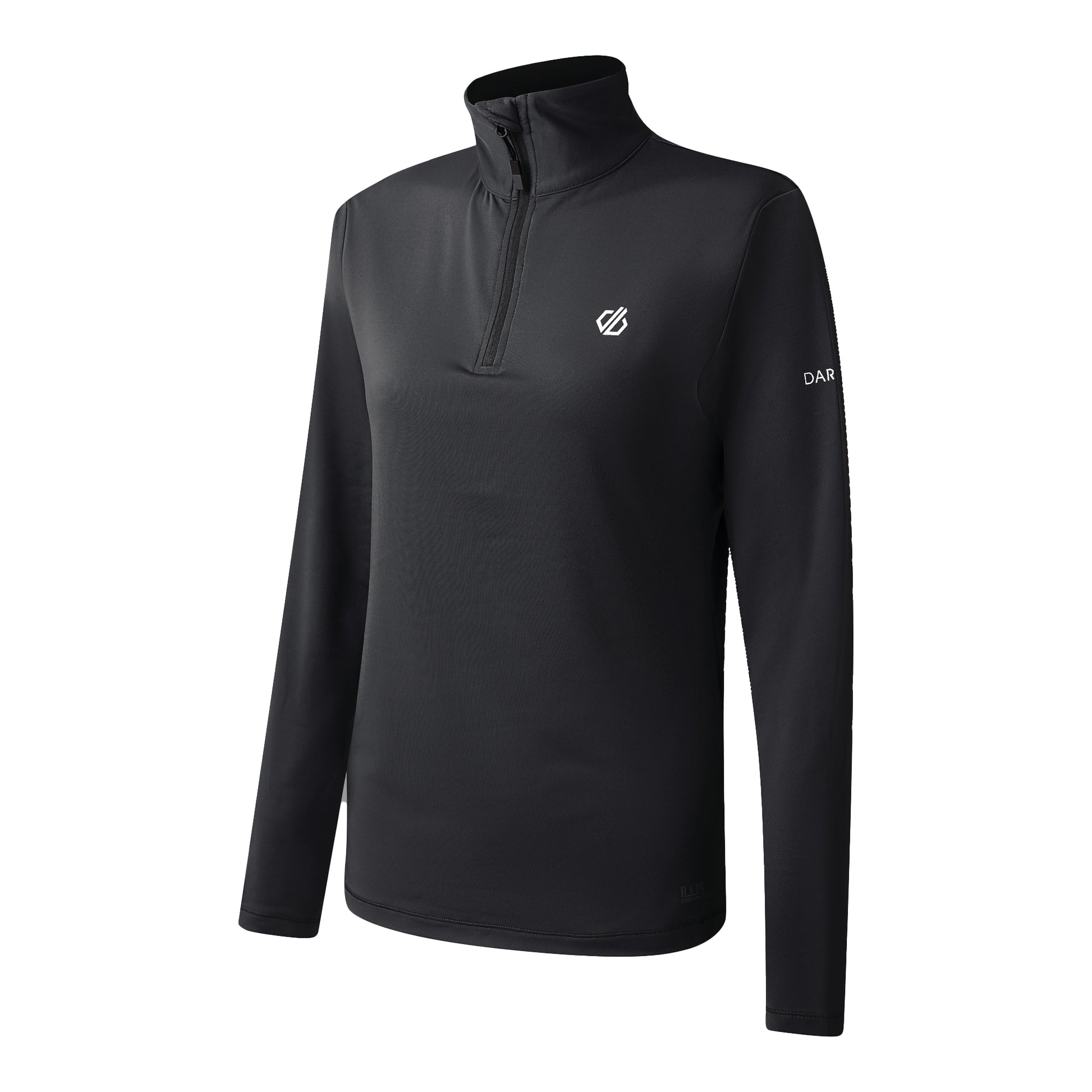 Black-Black - Side - Dare 2B Womens-Ladies Lowline II Midlayer