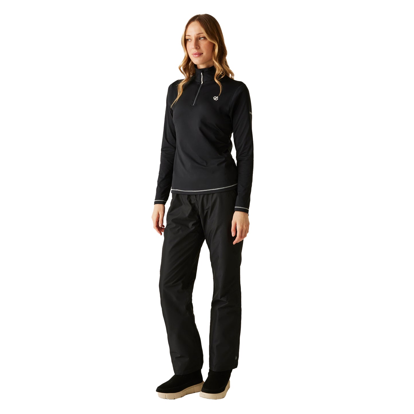Black-Black - Pack Shot - Dare 2B Womens-Ladies Lowline II Midlayer