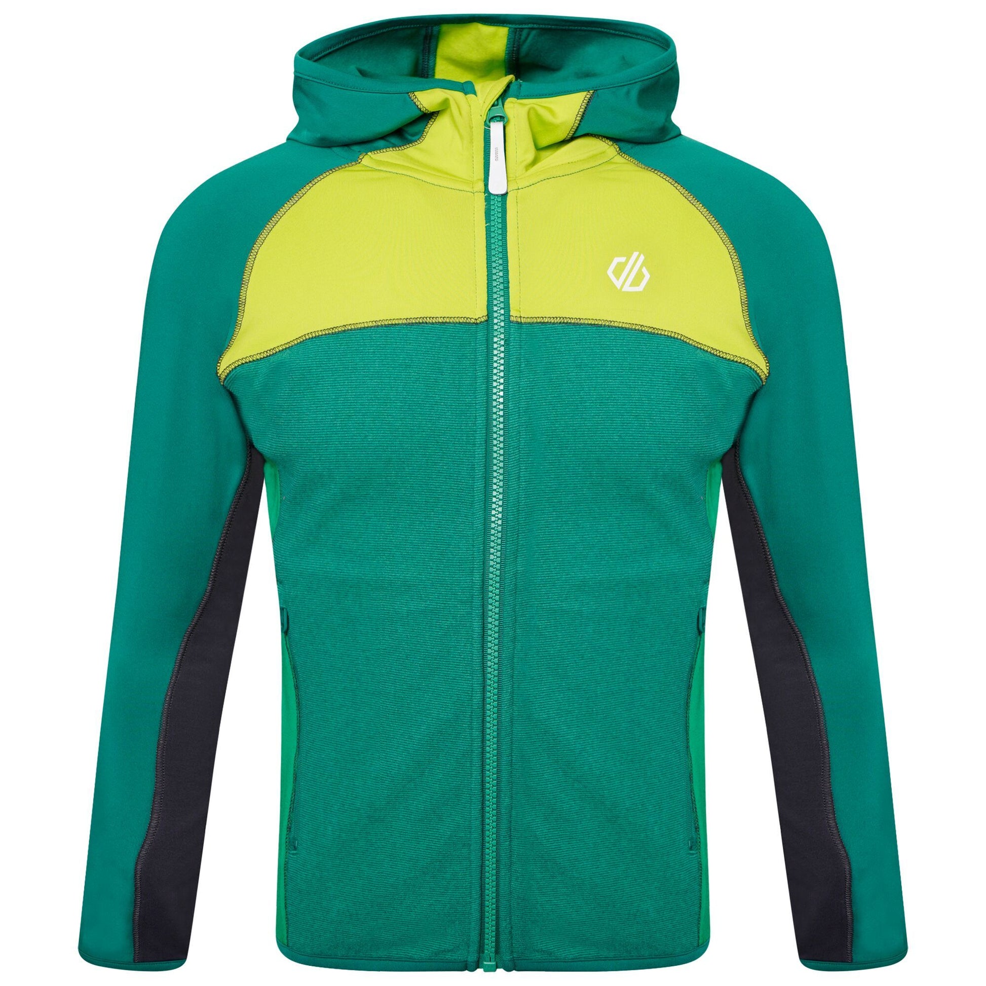 Ultramarine Green-Lime Punch - Front - Dare 2B Childrens-Kids Hasty Lightweight Midlayer