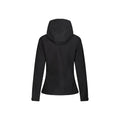 Black-Red - Side - Regatta Womens-Ladies Venturer 3 Layer Membrane Soft Shell Jacket