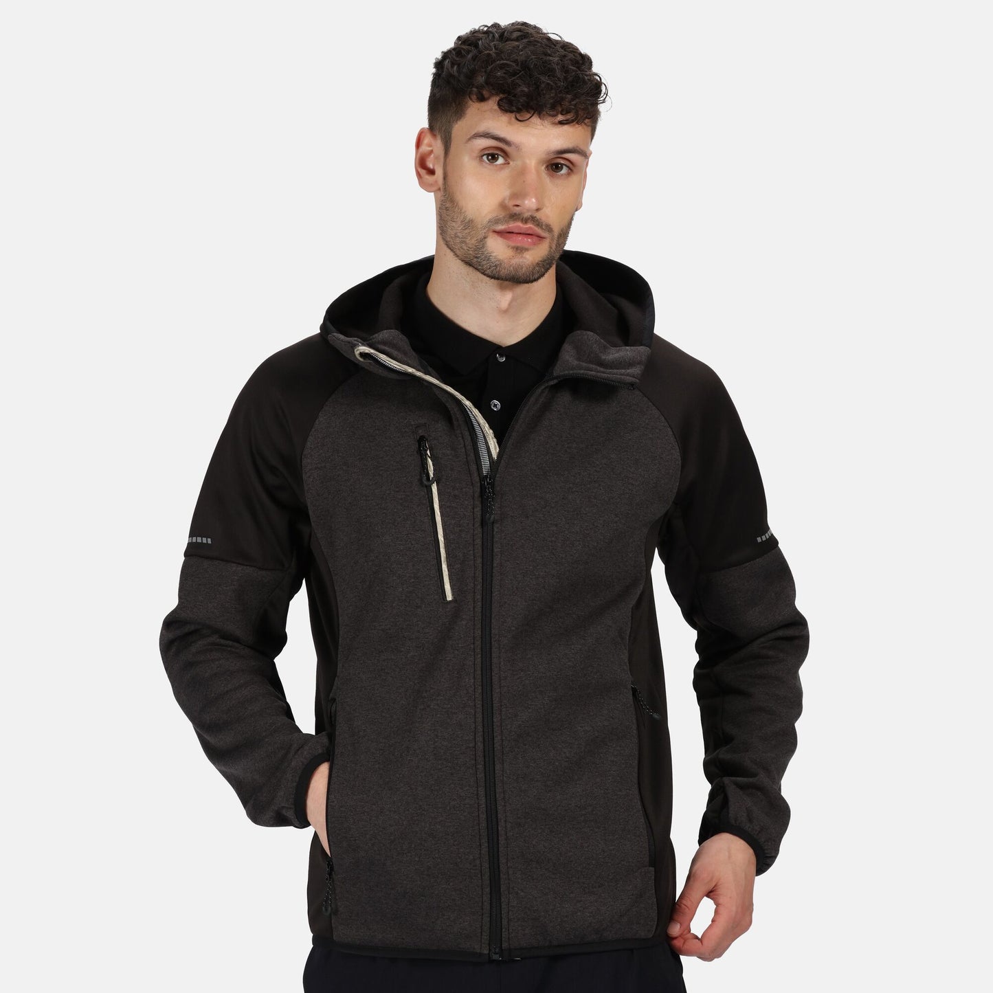 Black-Grey Marl - Lifestyle - Regatta Professional Mens Fleece Jacket