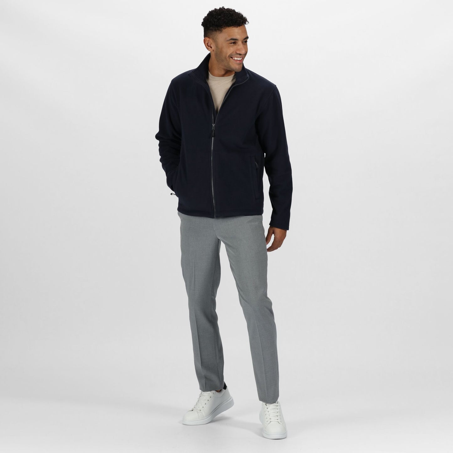 Navy - Back - Regatta Professional Mens Fleece Jacket