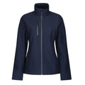 Navy - Front - Regatta Womens-Ladies Honestly Made Softshell Jacket