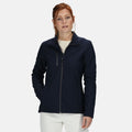 Navy - Back - Regatta Womens-Ladies Honestly Made Softshell Jacket