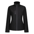 Black - Front - Regatta Womens-Ladies Honestly Made Softshell Jacket
