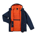 Navy-Magma Orange - Pack Shot - Regatta Mens Thermogen Heated Waterproof Jacket