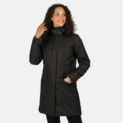 Black - Lifestyle - Regatta Womens-Ladies Rimona Hooded Waterproof Jacket