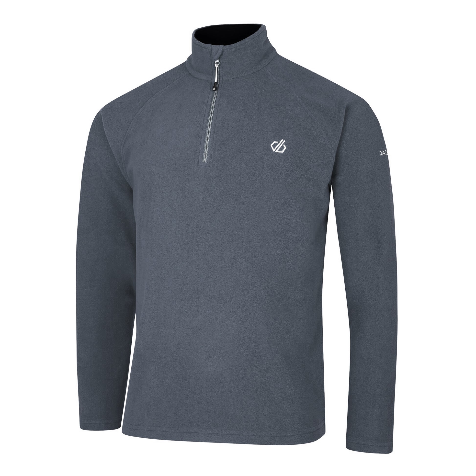 Ebony Grey - Side - Dare 2B Mens Freethink II Fleece Top