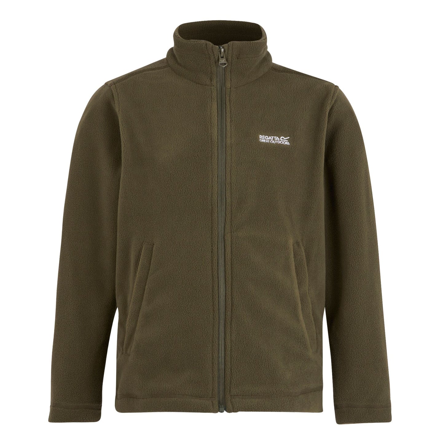 Olive Night - Front - Regatta Great Outdoors Childrens-Kids King II Lightweight Full Zip Fleece Jacket