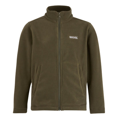 Olive Night - Front - Regatta Great Outdoors Childrens-Kids King II Lightweight Full Zip Fleece Jacket