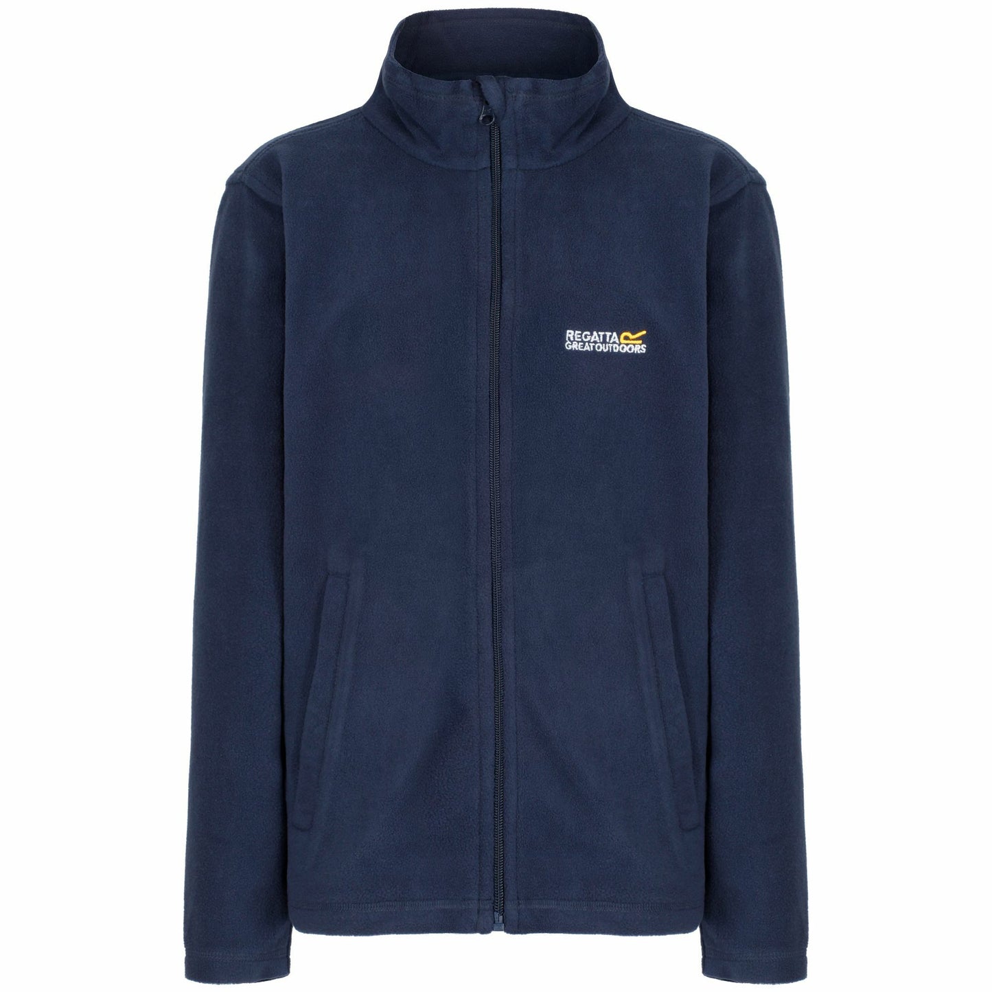 Navy-Navy - Front - Regatta Great Outdoors Childrens-Kids King II Lightweight Full Zip Fleece Jacket