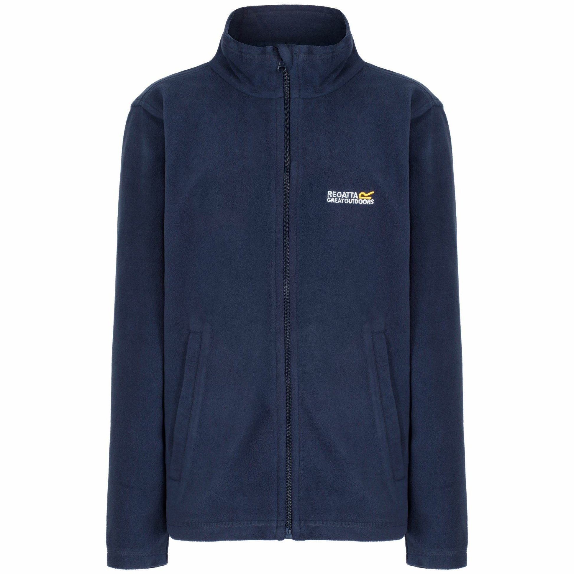 Navy-Navy - Front - Regatta Great Outdoors Childrens-Kids King II Lightweight Full Zip Fleece Jacket